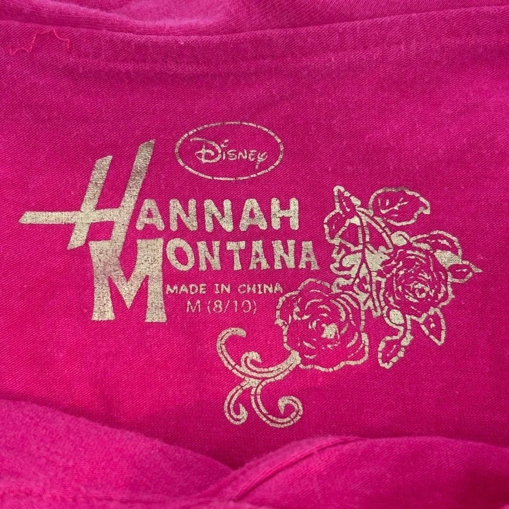 Disney Hannah Montana Girls Size‎ M 8/10 Pink Ruffle Sequin Tank Top